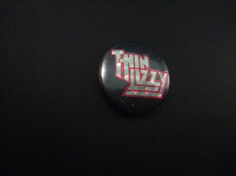 Thin Lizzy Ierse hardrockband logo zilverkleurige letters